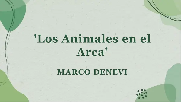 Los animales en el arca. Marco Denevi