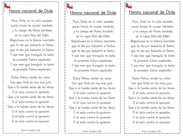 Himno nacional de Chile | profe.social