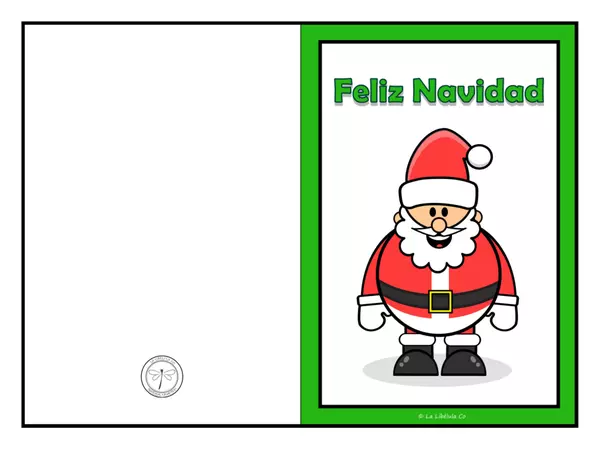 Tarjetas de Navidad Plegables Regalos Papá Noel 1
