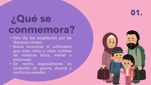 Día Internacional de los Niños Víctimas Inocentes de Agresión