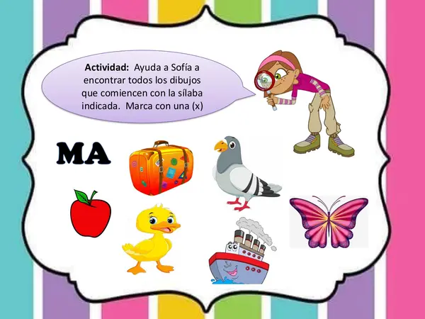 Silabas iniciales