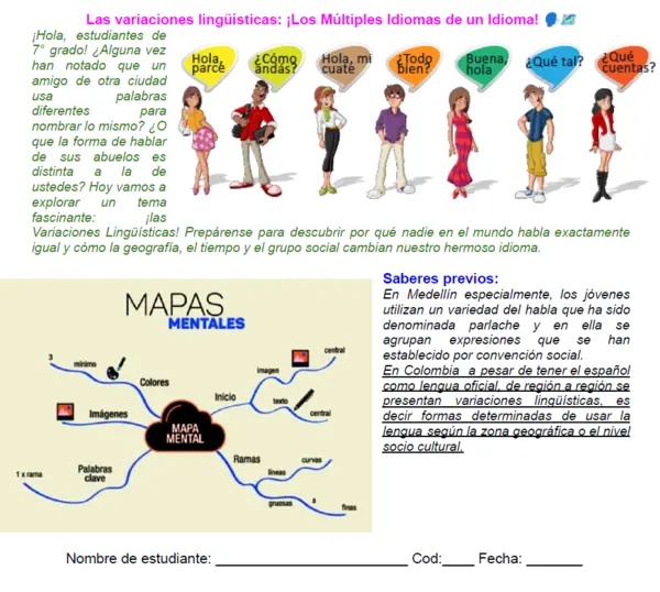 07M1SEM9 - Las variaciones lingüísticas