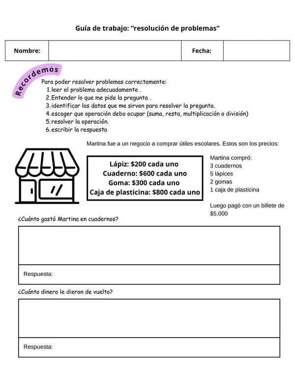 Guía resolución de problemas