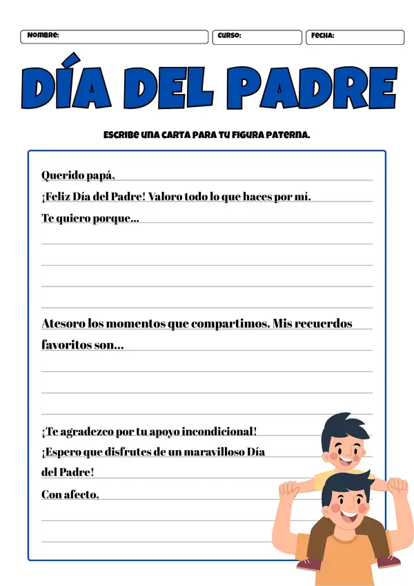 Cartas día del padre