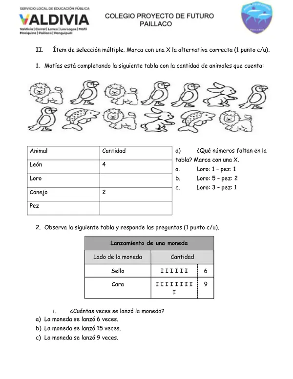 evaluación datos y azar