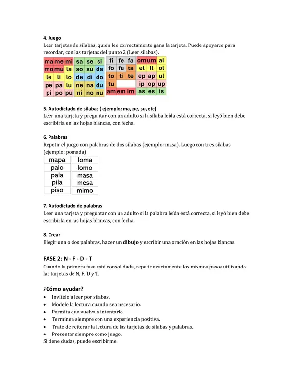 Leo • Juego • Escribo | Método de Lectura mediante el Juego y la Autonomía