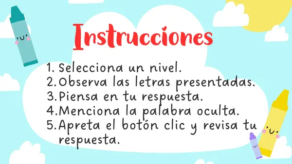 Juego "A formar palabras"