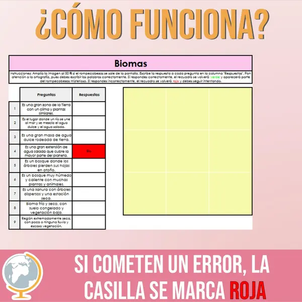 Biomas rompecabezas misterioso