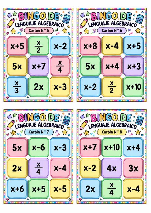 Bingo Algebraico 