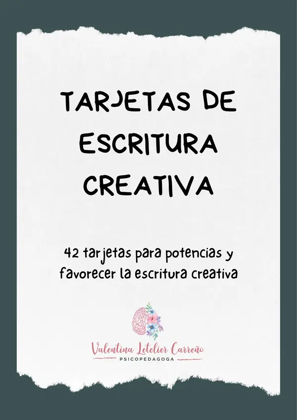 Tarjetas de escritura creativa