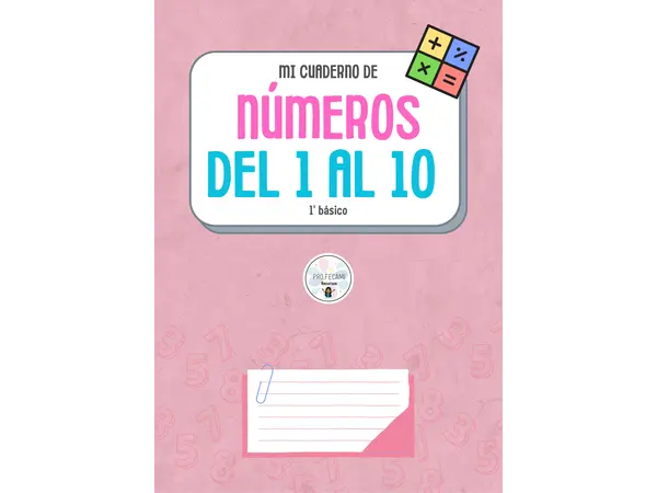 Cuadernillo de números del 1 al 10