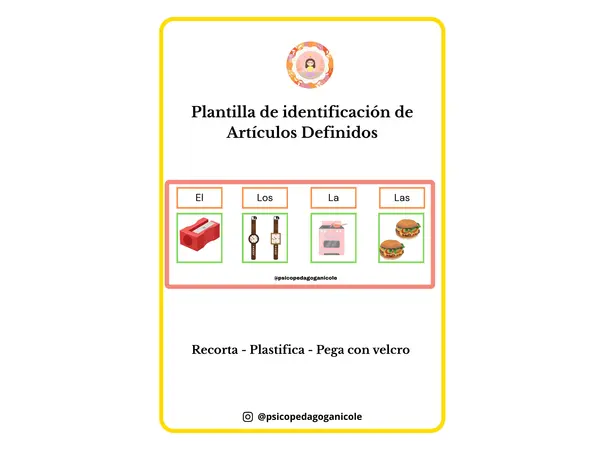 Plantilla de Artículos Definidos