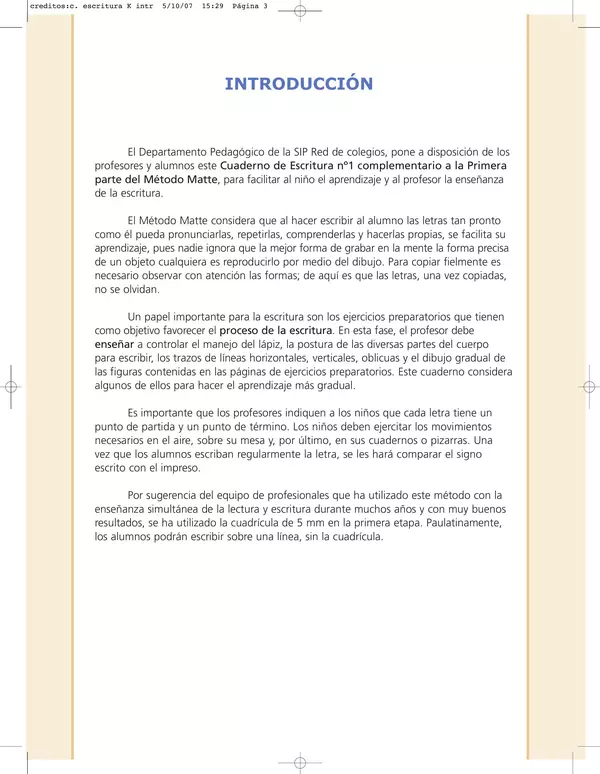 Actividades metedo matte 