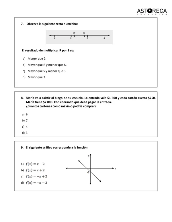 Ensayo simce, matemáticas, 2do año medio