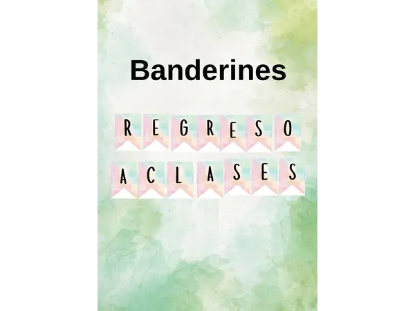 Banderines de Regreso a Clases