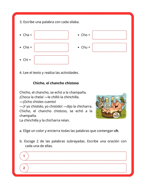 2° básico - Cuadernillo: "Lectoescritura"