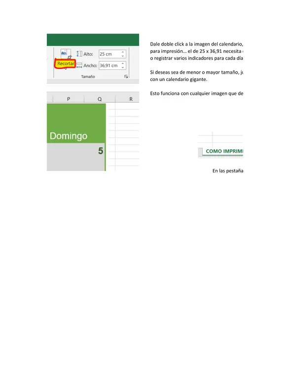 Calendario grande para oficina