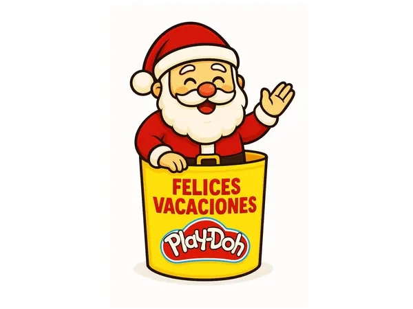 Viejito pascuero Play Doh
