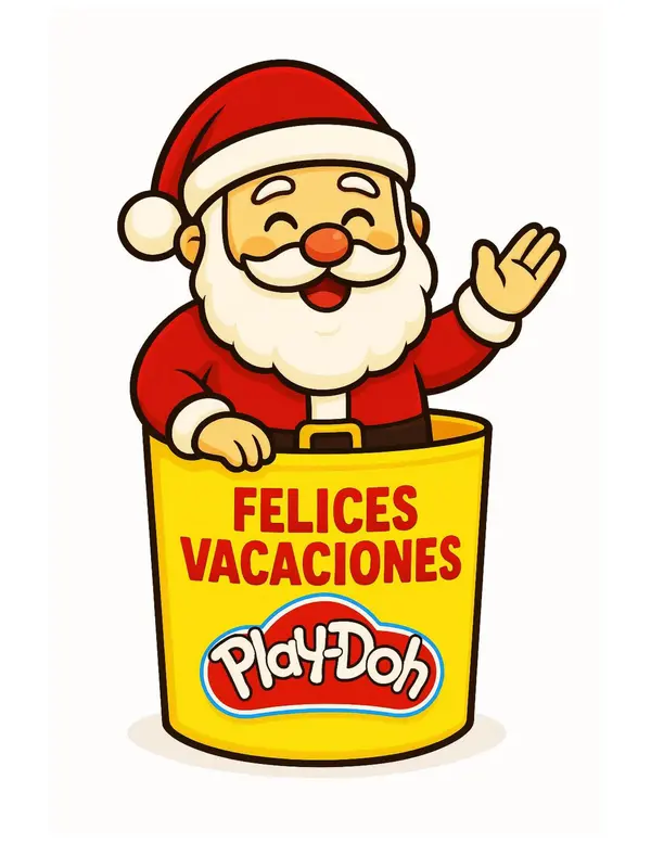 Viejito pascuero Play Doh