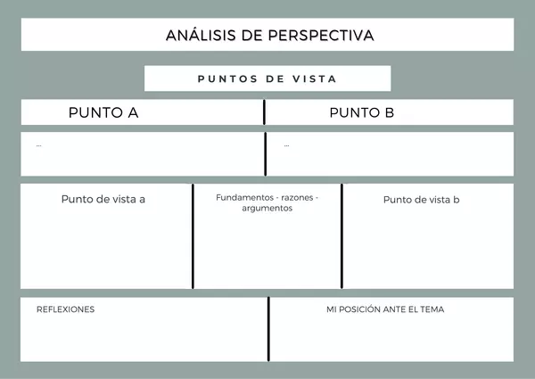 Guía de trabajo en clase argumentación/análisis de perspectiva