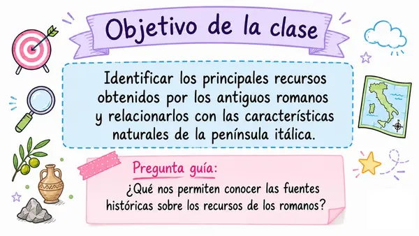 ¿Qué recursos obtenían los antiguos romanos? – Clase para 3° básico