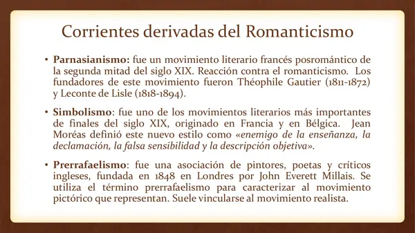 EL ROMANTICISMO - EJE CULTURAL