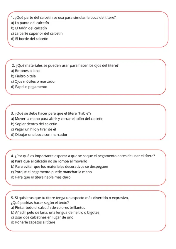 Comprensión lectora: Textos instructivos SIMCE