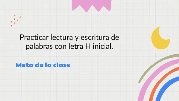 Letra H Primero Básico Lenguaje y Comunicación 