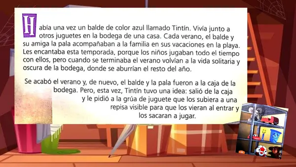 Cuento "Tintín quiere jugar"