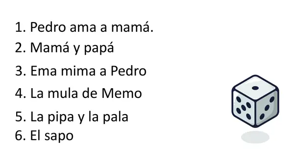DICTADO CON DADO