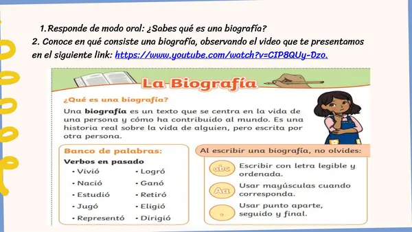 Lenguaje (OA05-OA25) La biografía