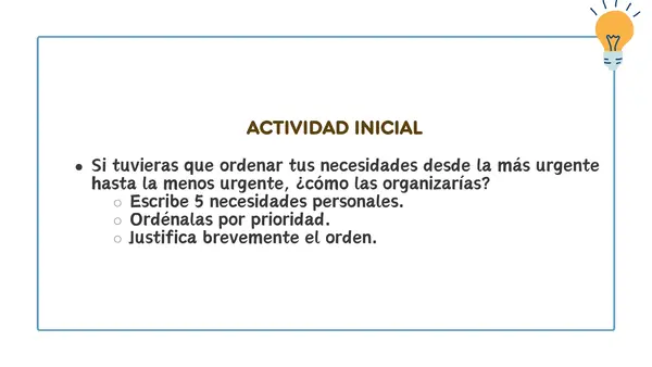Clasificación de las necesidades | Economía y Sociedad