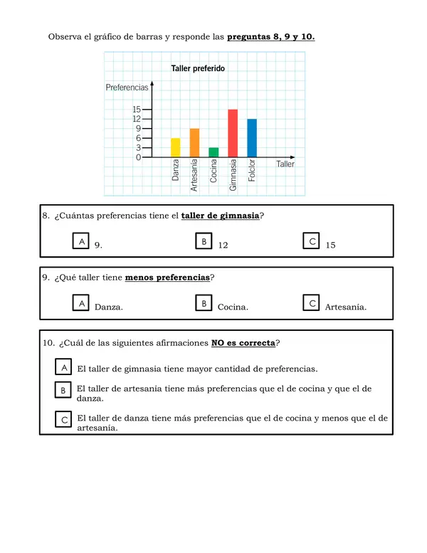 prueba de gráficos y pictogramas