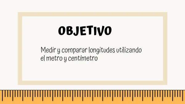 Unidades de longitud: m y cm