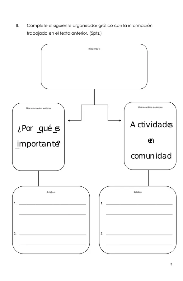 Evaluación Comprensión de lectura