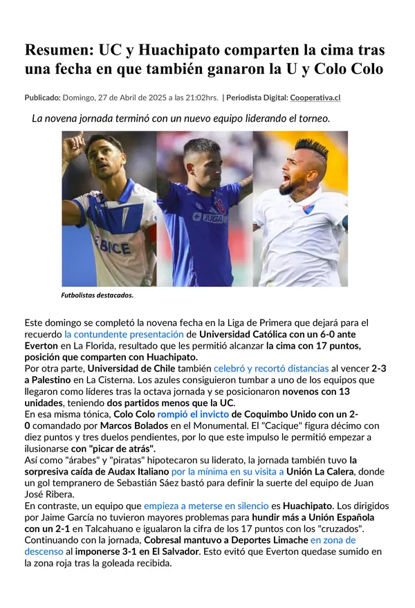 COMPRENSIÓN LECTORA LA NOTICIA