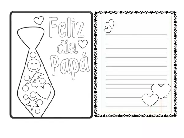 Tarjeta y diploma día del padre