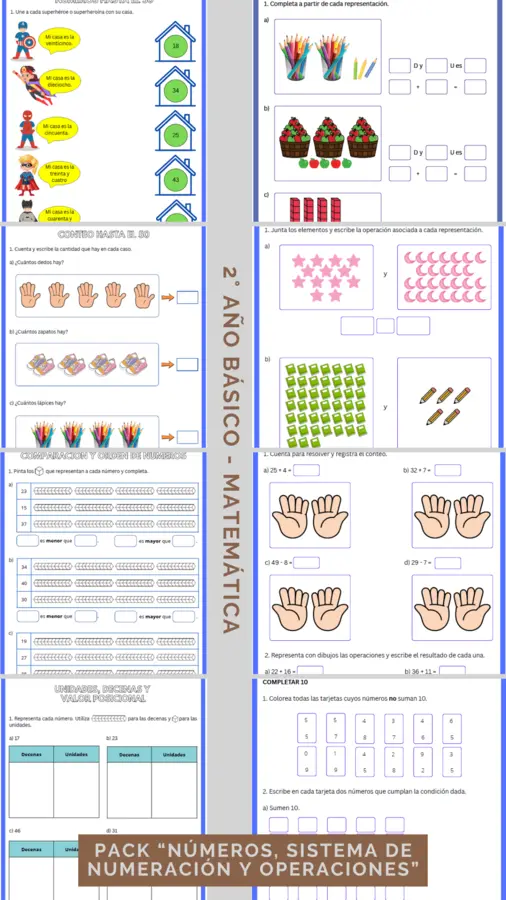 2° básico - "Números , Sistema de Numeración y Operaciones"