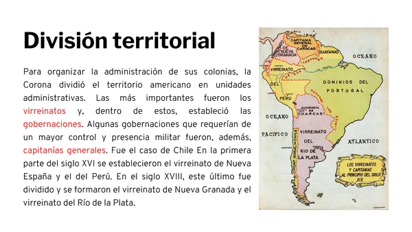 Administración colonial y formas de trabajo