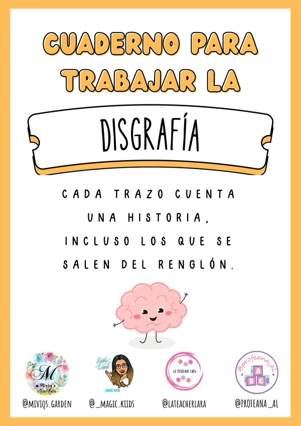 Cuaderno Disgrafía Infantil y Primaria (62 Actividades)