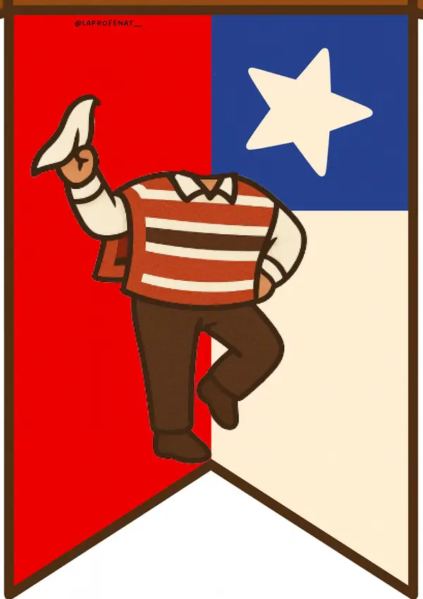 Banderines personalizables Chile (18 de Septiembre)