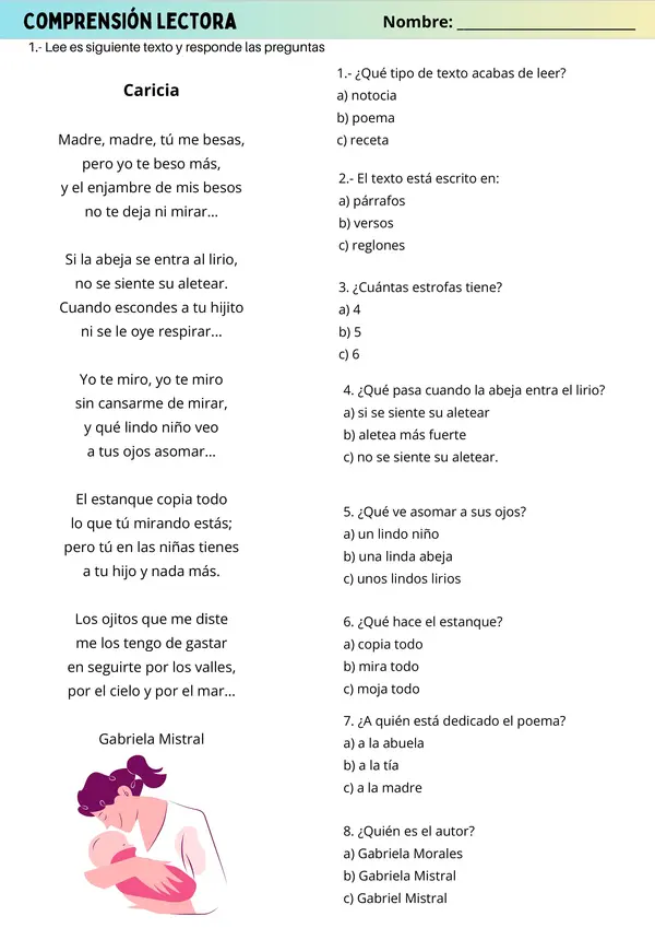 Poemas, Gabriela Mistral