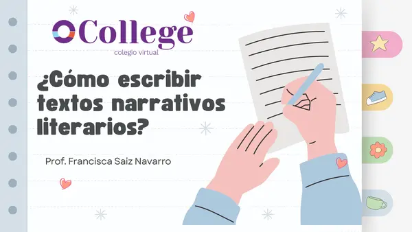¿Cómo escribir un texto narrativo literario?