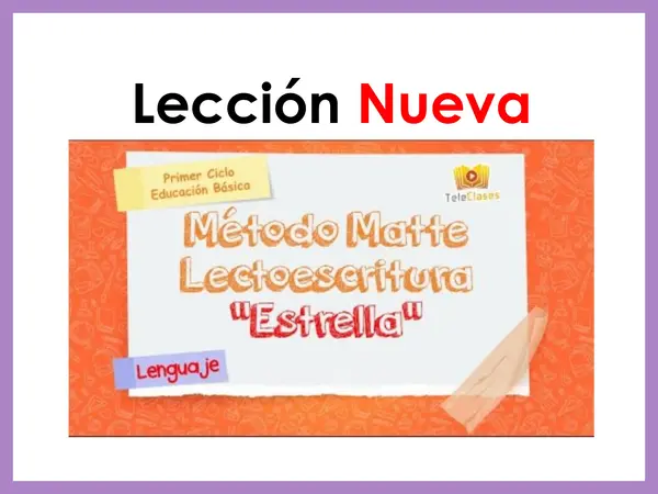 Lección matte Estrella