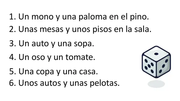 DICTADO CON DADO