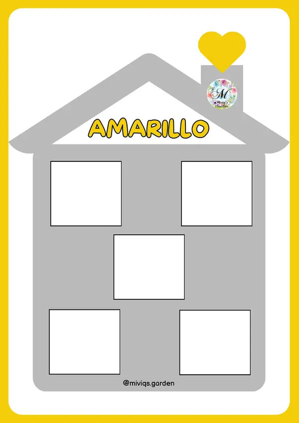 La Casita de los Colores (Material Teacch)