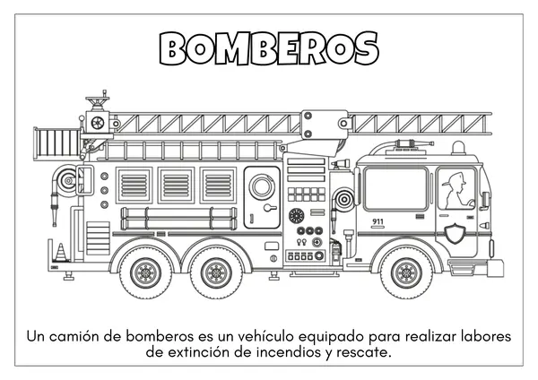 Servicios de emergencia para colorear
