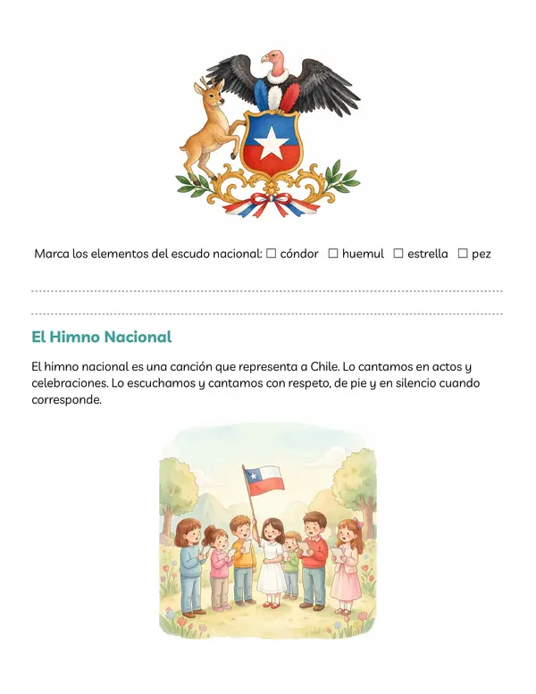  Conociendo los Símbolos Patrios de Chile