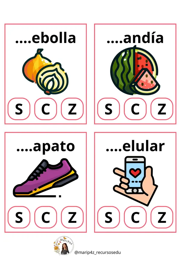 Variación de consonantes S, C, Z