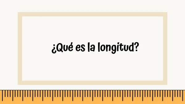 Unidades de longitud: m y cm